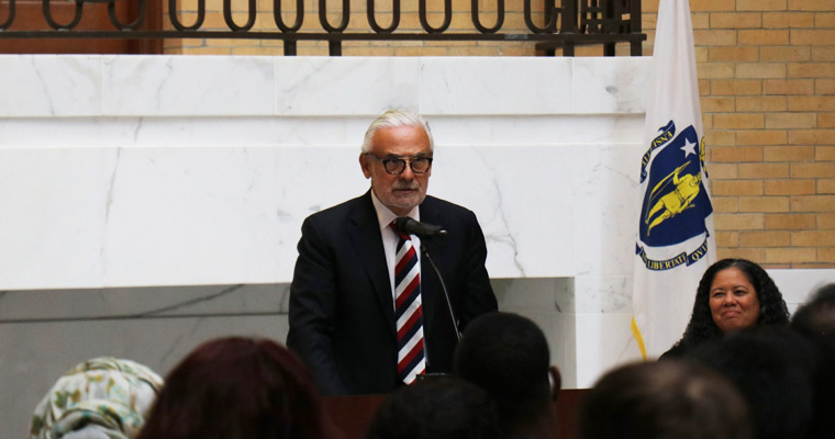 Chancellor at the citizenship event